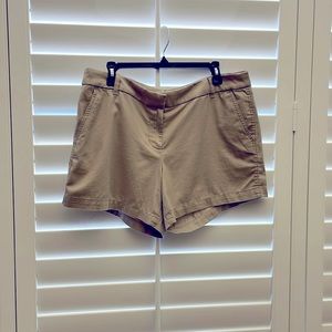 J. Crew Khaki Shorts Size 14; 5” length